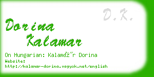 dorina kalamar business card